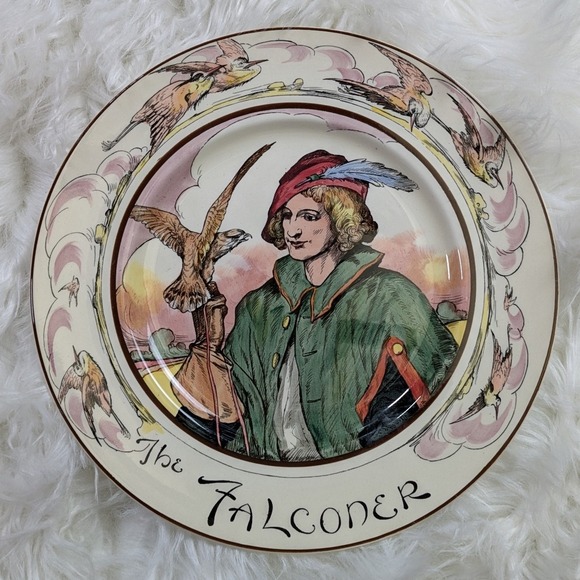 Vintage Royal Doulton Collectable "The Falconer" Decorative‎ English Wall Plate - Picture 1 of 5
